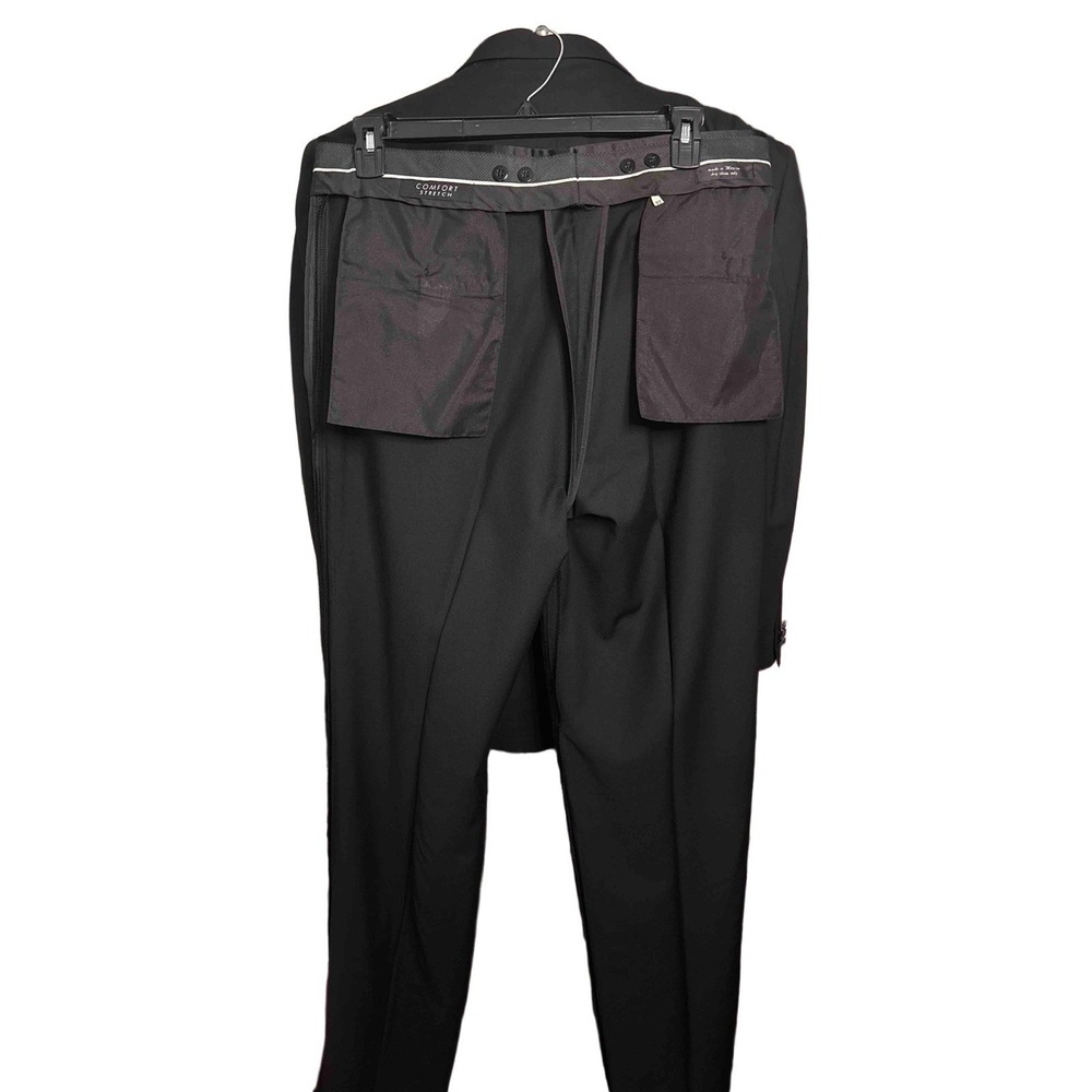 Geoffrey Beene  BLACK 100% Wool Tuxedo | Size 46R - Picture 6 of 10